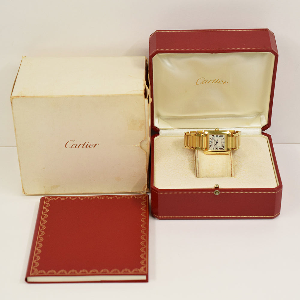 Cartier Tank Française Medium Yellow Gold W50001R2 – Ivory Roman Dial