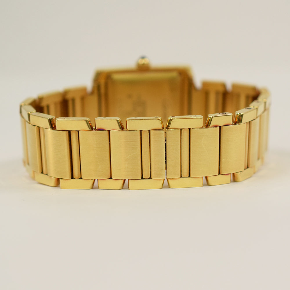 Cartier Tank Française Medium Yellow Gold W50001R2 – Ivory Roman Dial