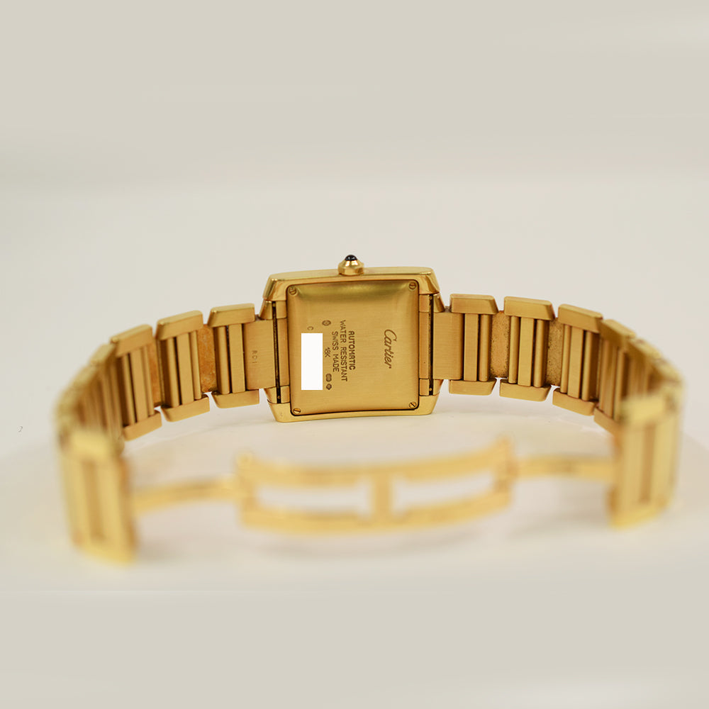 Cartier Tank Française Medium Yellow Gold W50001R2 – Ivory Roman Dial