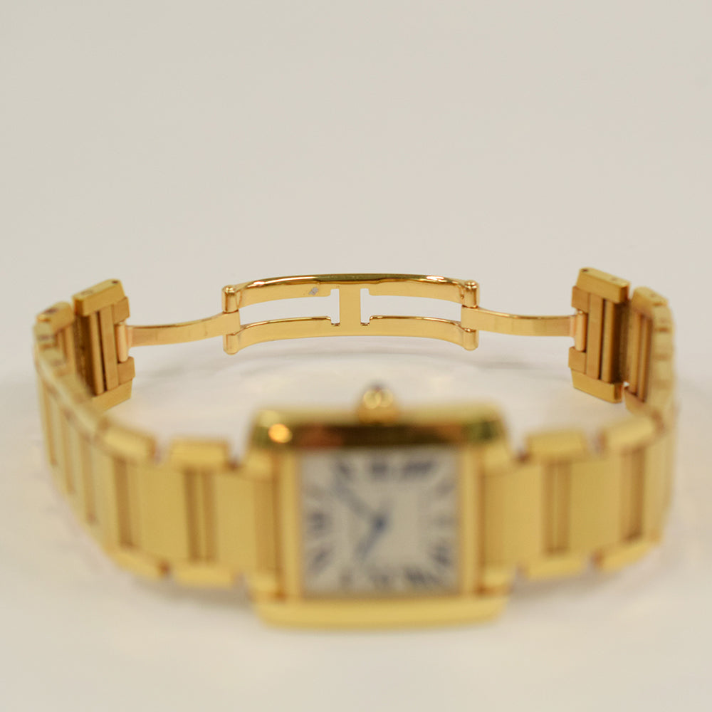 Cartier Tank Française Medium Yellow Gold W50001R2 – Ivory Roman Dial