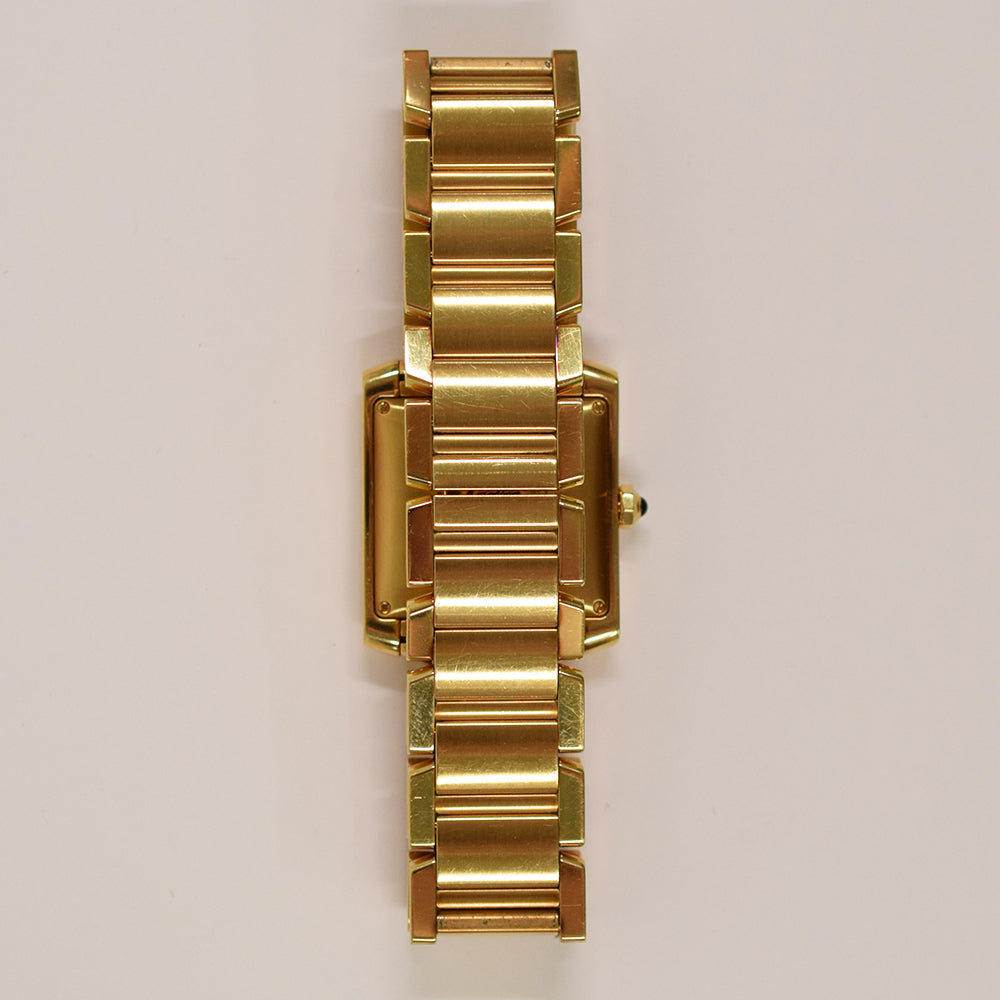 Cartier Tank Française Medium Yellow Gold W50001R2 – Ivory Roman Dial