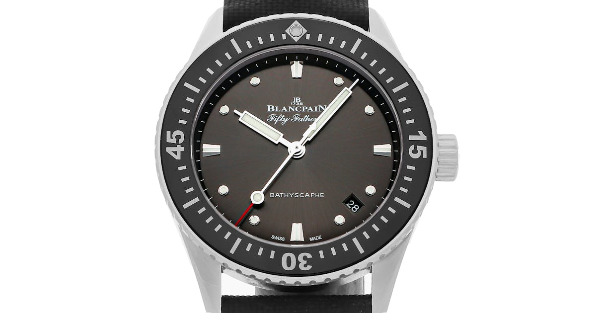 Blancpain Fifty Fathoms Bathyscaphe 38mm Black 5100B-1110-B52A