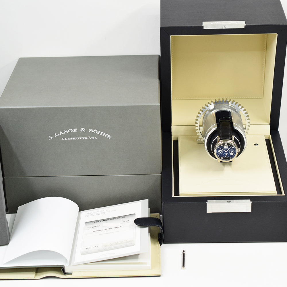 A. Lange & Söhne Lange 1 38.5mm White Gold 310.026 – Blue Roman Dial