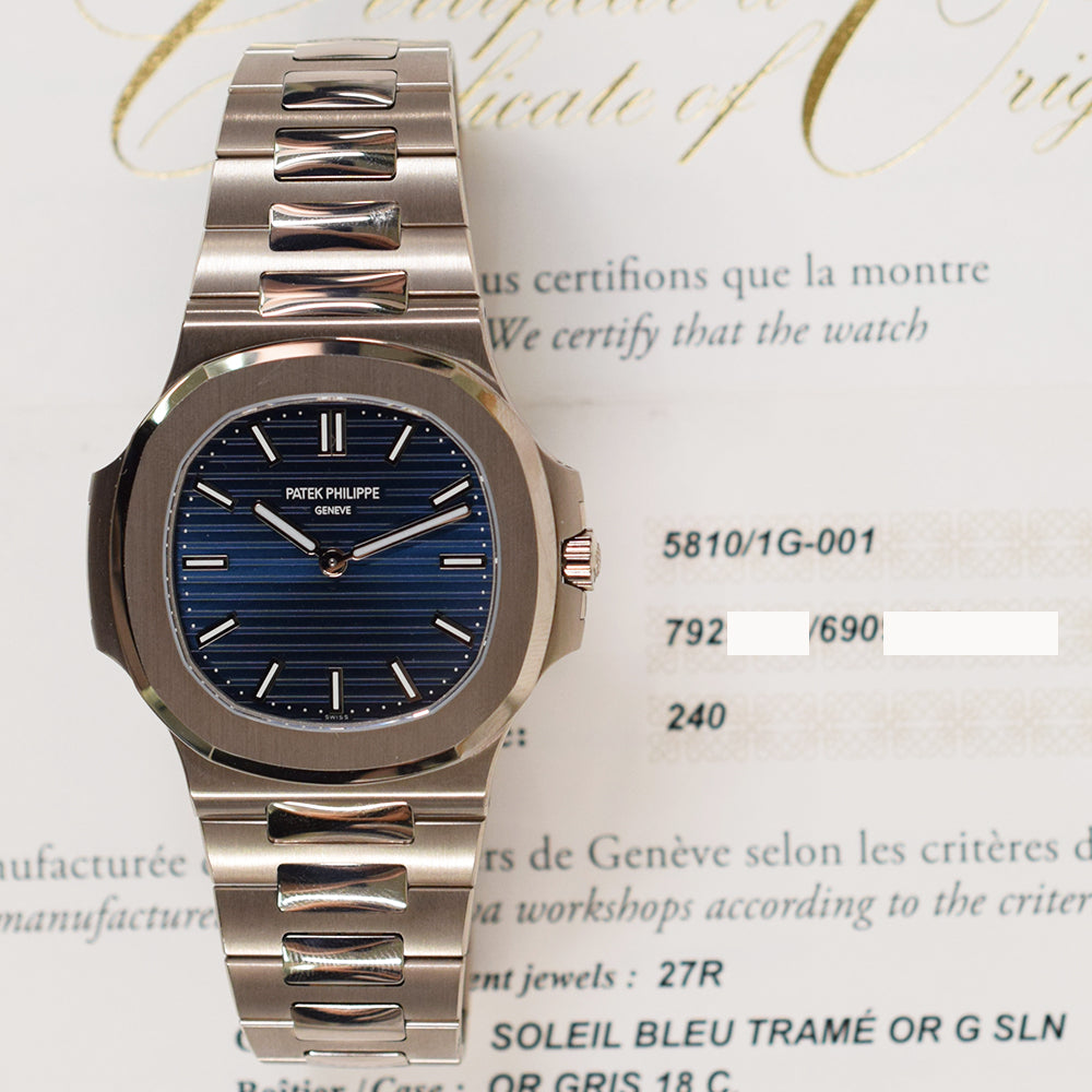 Patek Philippe Nautilus 41mm 5810/1G-001 – Blue Dial