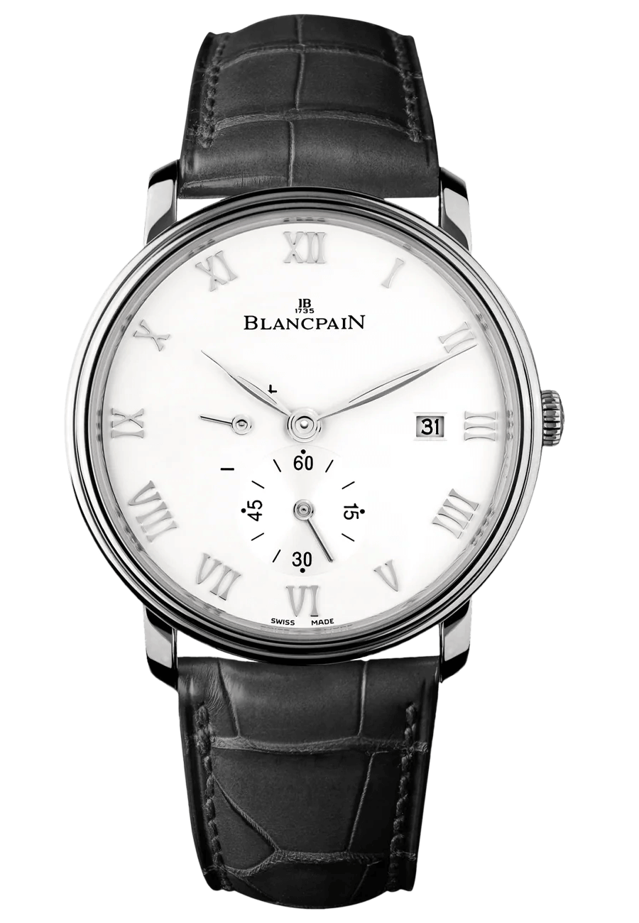 Blancpain Villeret Ultraplate Power Reserve Black Alligator Ultra-Slim (6606-1127-55B)