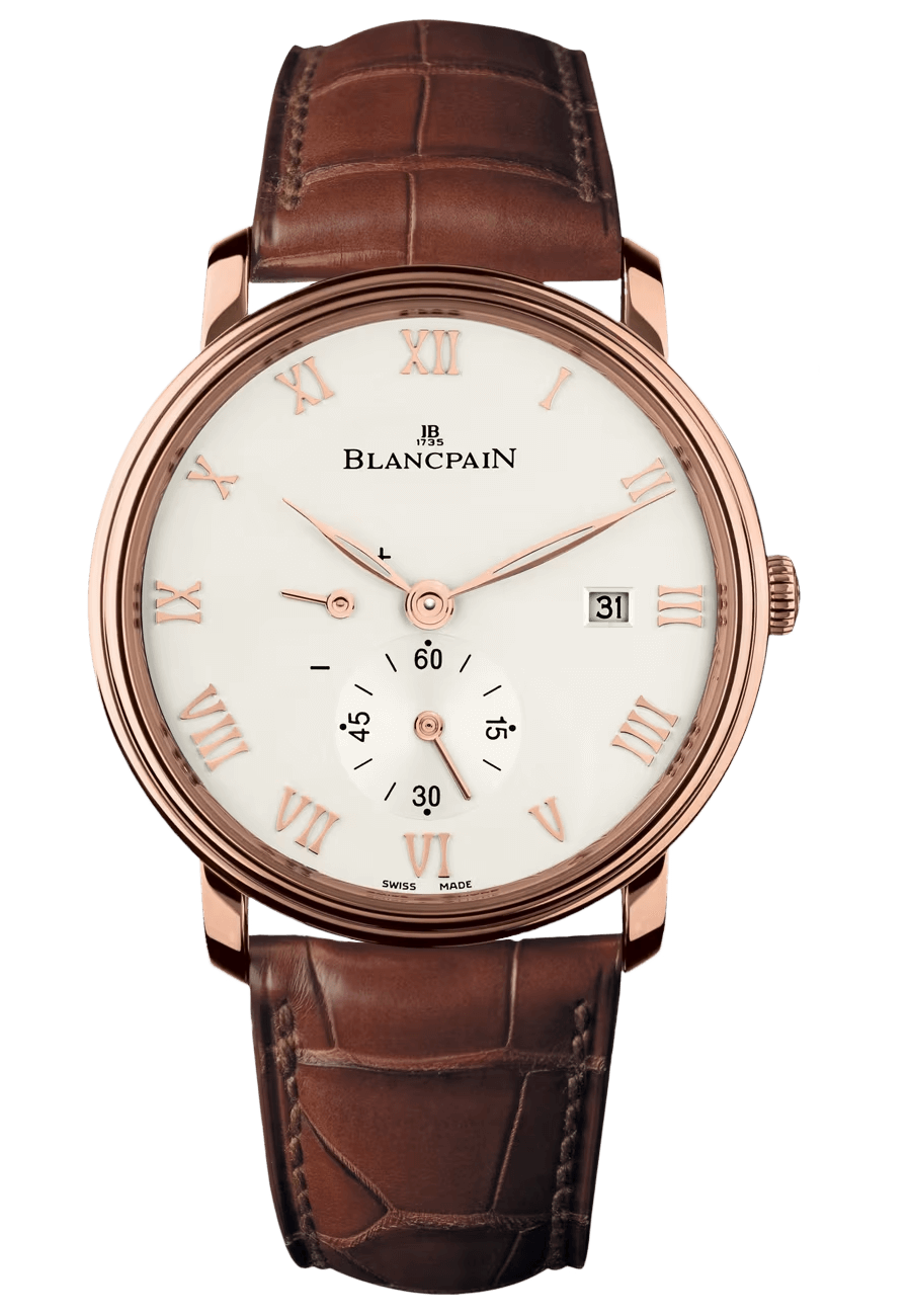 Blancpain Villeret Ultraplate Power Reserve Red Gold Ultra-Slim Alligator (6606-3642-55B)