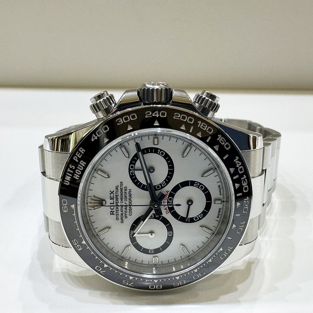 Rolex Cosmograph Daytona 40mm Steel Ceramic Bezel 126500LN – White Dial