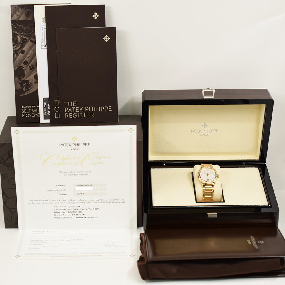 Patek Philippe Twenty~4 Automatic 36mm Rose Gold 7300/1200R – White Arabic Dial