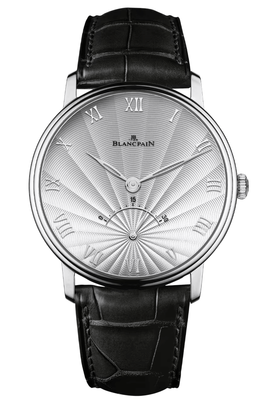 Blancpain Villeret Ultraplate Retrograde White Gold Black Alligator (6653-1542-55B)