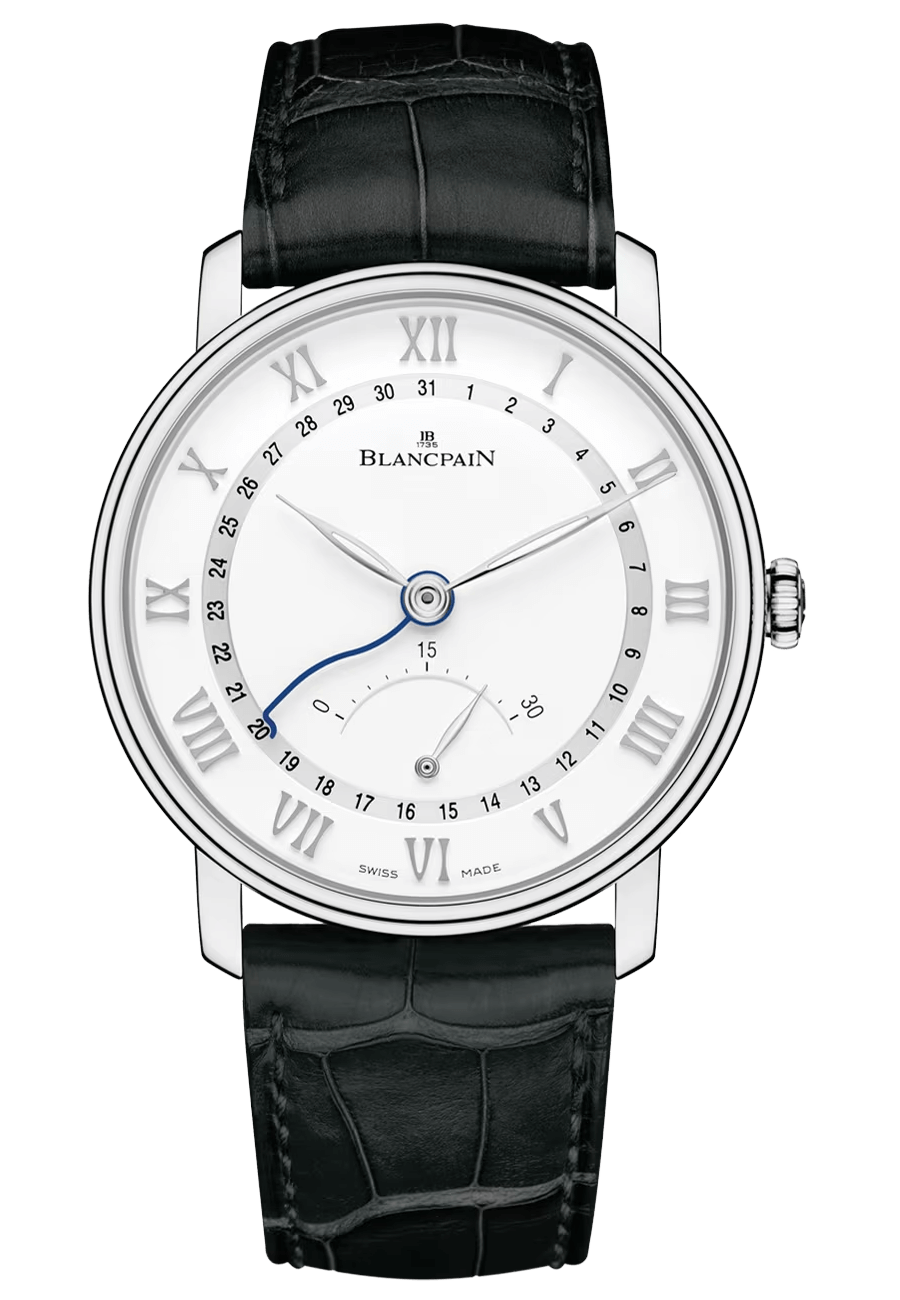 Blancpain Villeret Ultraplate Date Retrograde Seconds Black Alligator (6653Q-1127-55B)