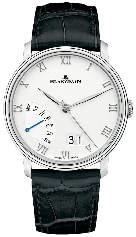 Blancpain Villeret Grande Date Jour Retrograde Black Alligator (6668-1127-55B)