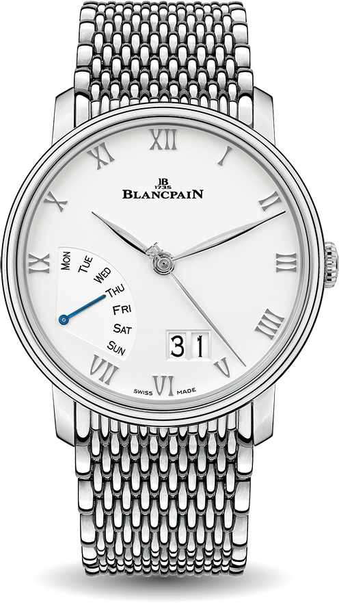 Blancpain Villeret Grande Date Jour Retrograde Steel (6668-1127-MMB)