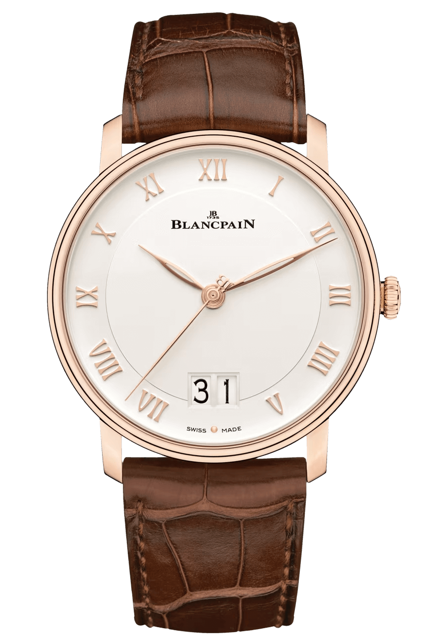 Blancpain Villeret Grande Date Red Gold Brown Alligator (6669-3642-55B)