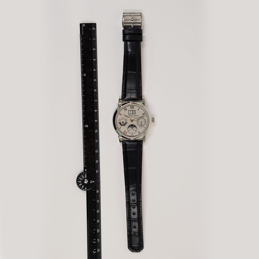 A. Lange & Söhne Lange 1 38.5mm Platinum 310.025 – Silver Roman Dial