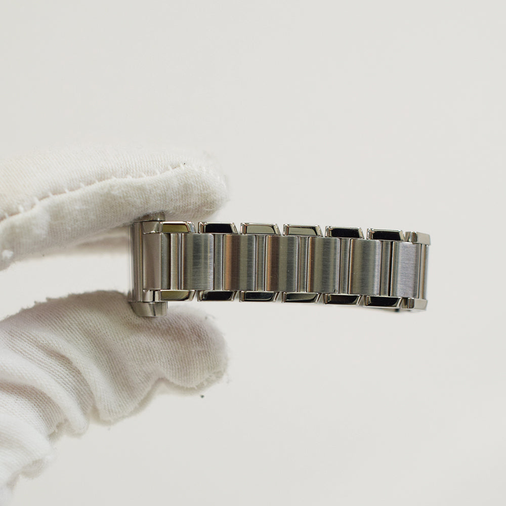 Cartier Tank Française Small Diamond Dial Steel WE110006 – Silver Diamond Dial