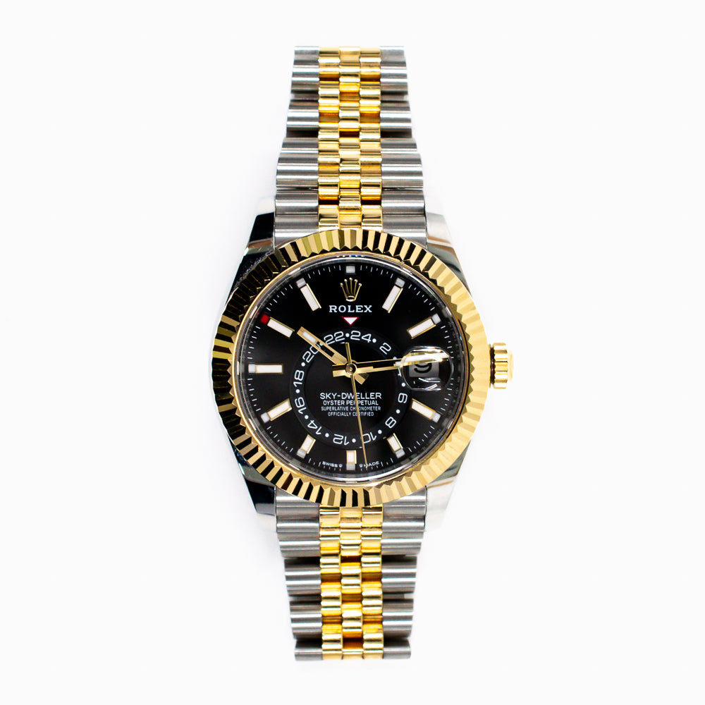 Rolex Sky-Dweller 42mm Steel and Yellow Gold 336933 – Black Dial