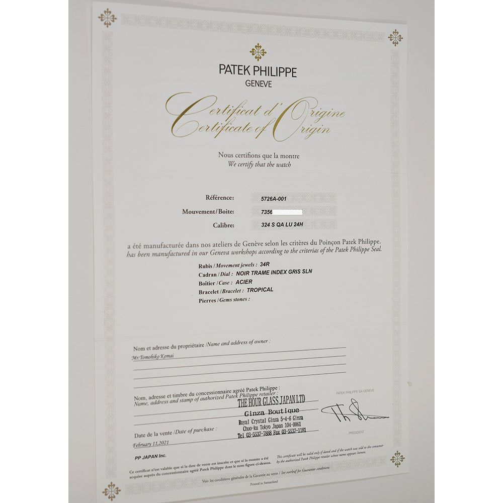 Patek Philippe Nautilus Annual Calendar 40.5mm 5726A-001 – Black Dial