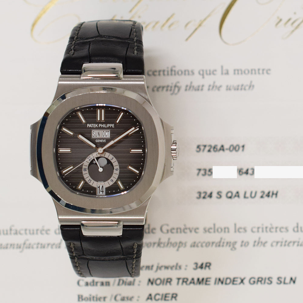 Patek Philippe Nautilus Annual Calendar 40.5mm 5726A-001 – Black Dial