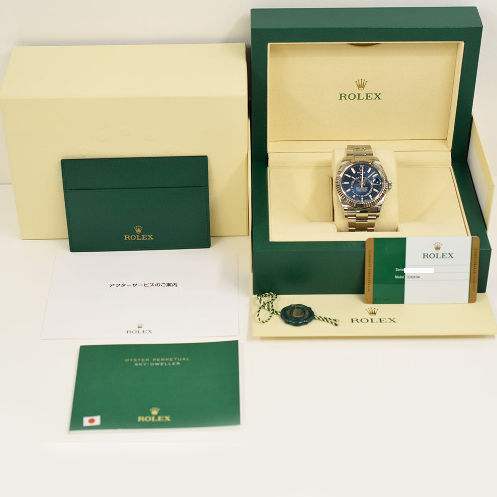 Rolex Sky-Dweller 42mm Steel and White Gold 326934 – Blue Dial