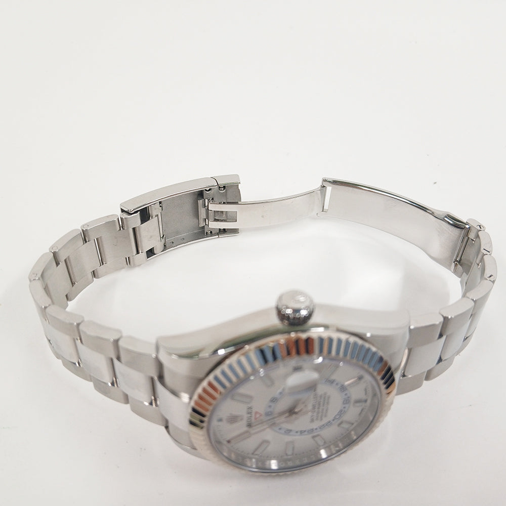 Rolex Sky-Dweller 42mm Steel and White Gold 326934 – White Dial