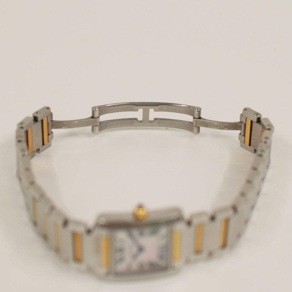 Cartier Tank Française Small Stainless Steel W51027Q4 – Pink MOP Roman Dial
