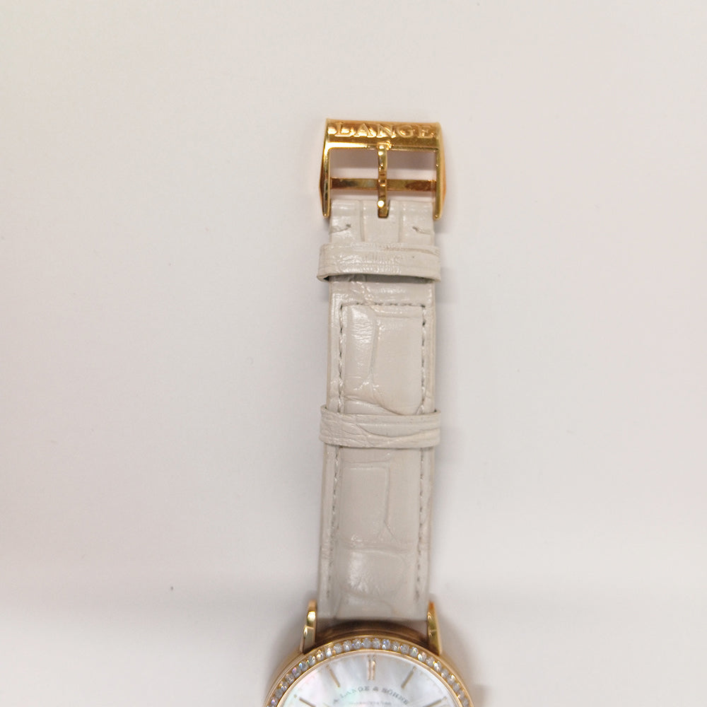 A. Lange & Söhne Saxonia Automatic 37mm Diamond Bezel 840.021 – Silver Dial