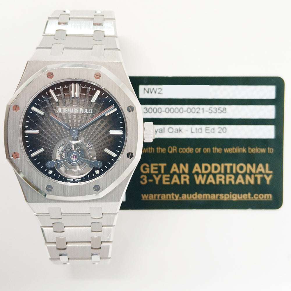 Audemars Piguet Royal Oak Tourbillon Extra-Thin 41mm White Gold 26522BC.OO.1220BD.01 – Grey Dial