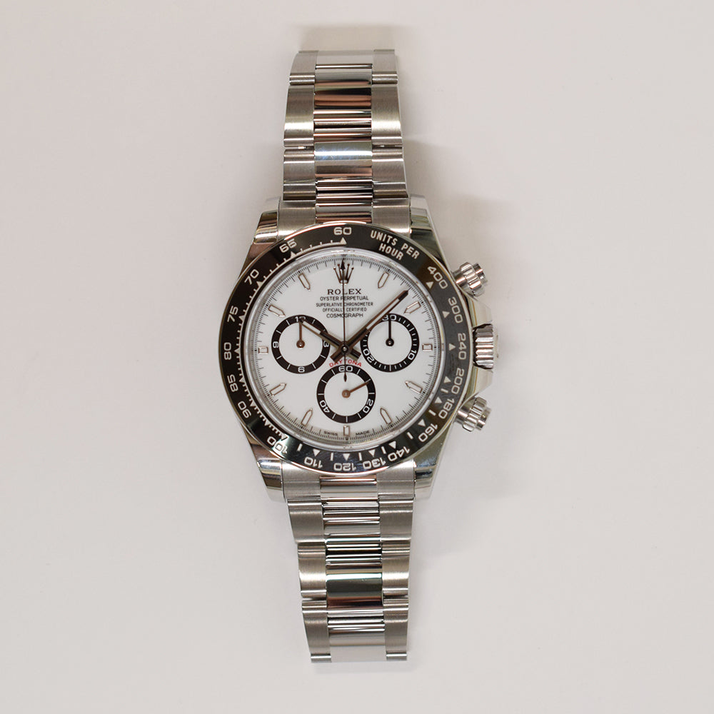 Rolex Cosmograph Daytona 40mm Steel Ceramic Bezel 126500LN – White Dial