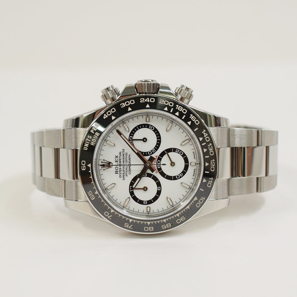 Rolex Cosmograph Daytona 40mm Steel Ceramic Bezel 126500LN – White Dial
