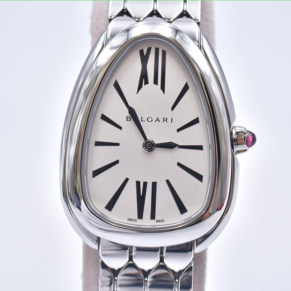 Bvlgari Serpenti Seduttori 33mm Stainless Steel 103141 – White Dial