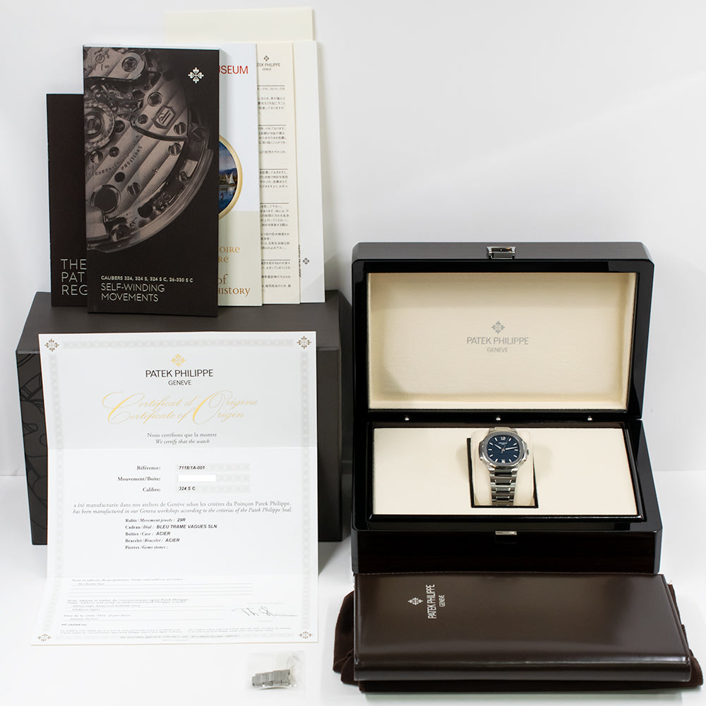 Patek Philippe Nautilus 35.2mm Stainless Steel 7118/1A-001 – Blue Dial