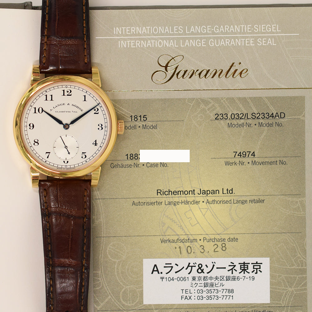 A. Lange & Söhne 1815 40mm 233.032 – Silver Dial