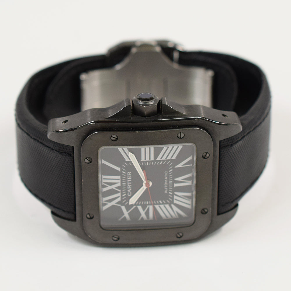 Cartier Santos 100 Large ADLC 51.1mm x 41.3mm WSSA0006 – Black Roman Dial