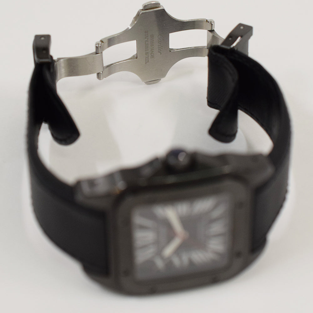 Cartier Santos 100 Large ADLC 51.1mm x 41.3mm WSSA0006 – Black Roman Dial