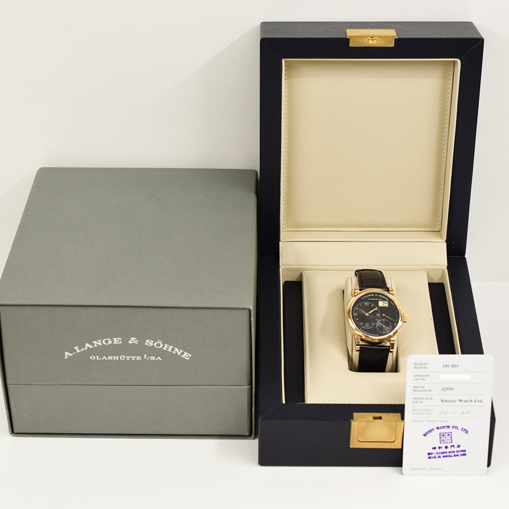 A. Lange & Söhne Lange 1 38.5mm 101.031 – Black Dial