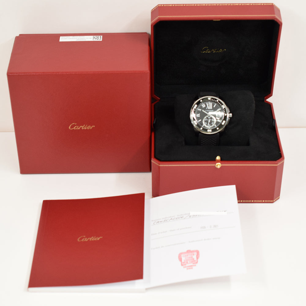 Cartier Calibre de Cartier Diver Carbon 42mm WSCA0006 – Black Roman Dial