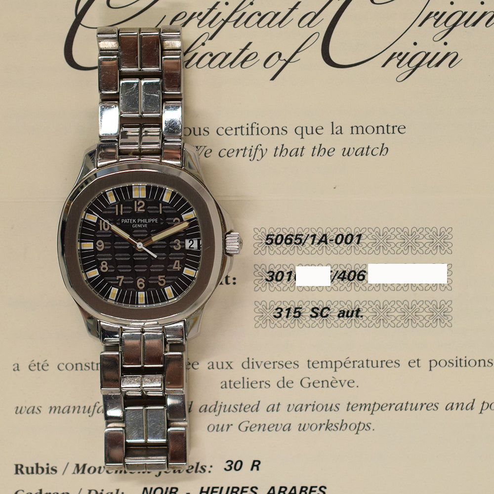 Patek Philippe Aquanaut 38.5mm 5065/1A-001 – Black Dial