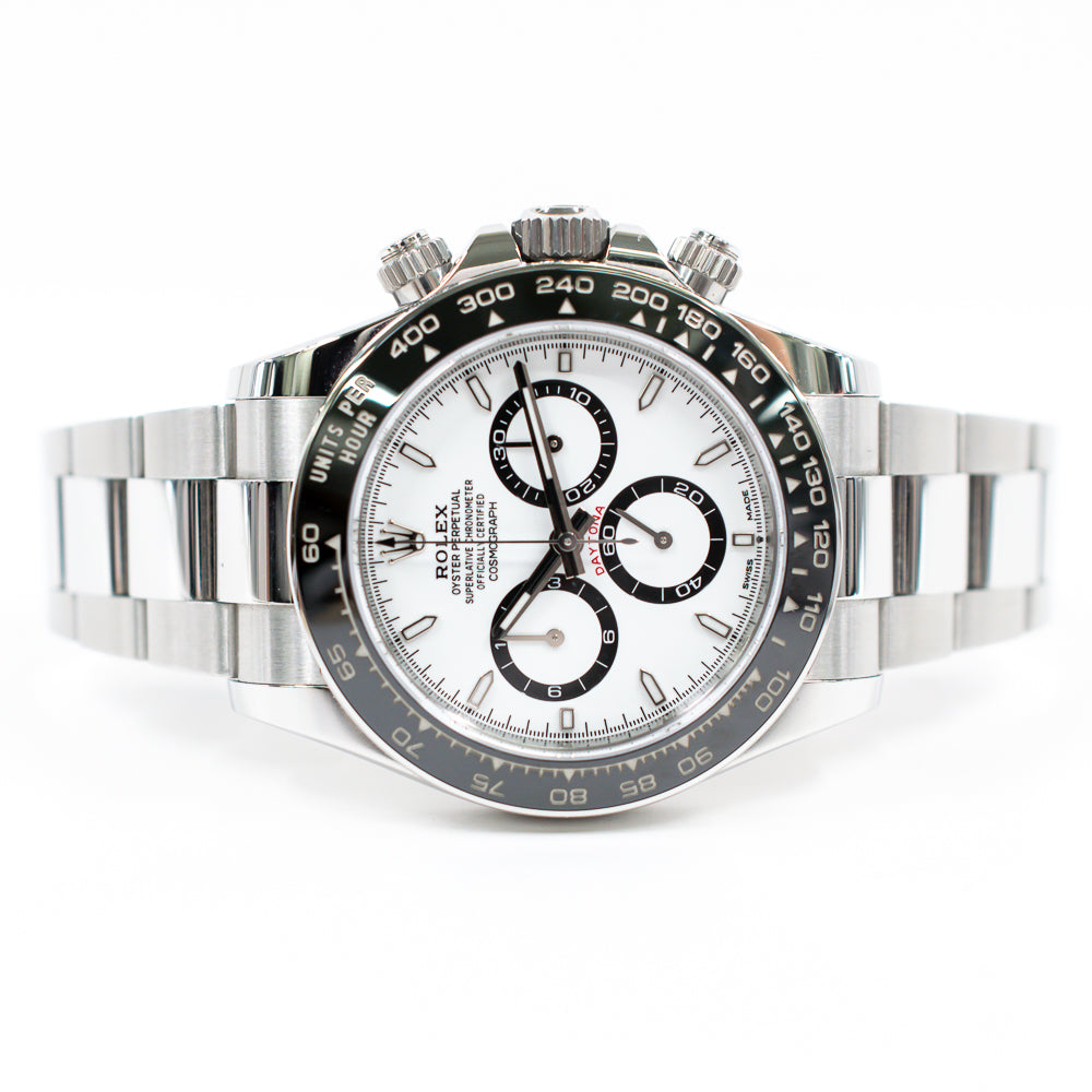 Rolex Cosmograph Daytona 40mm Steel Ceramic Bezel 126500LN – White Dial