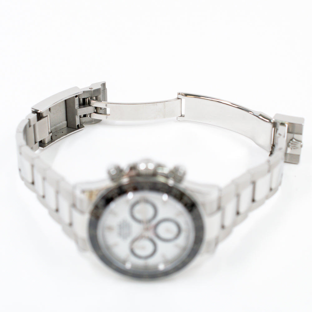 Rolex Cosmograph Daytona 40mm Steel Ceramic Bezel 126500LN – White Dial