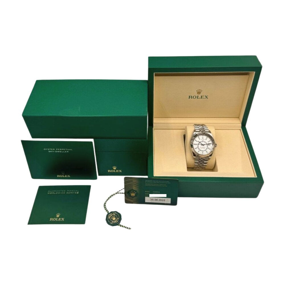 Rolex Sky-Dweller 42mm Steel and White Gold 336934 – White Dial