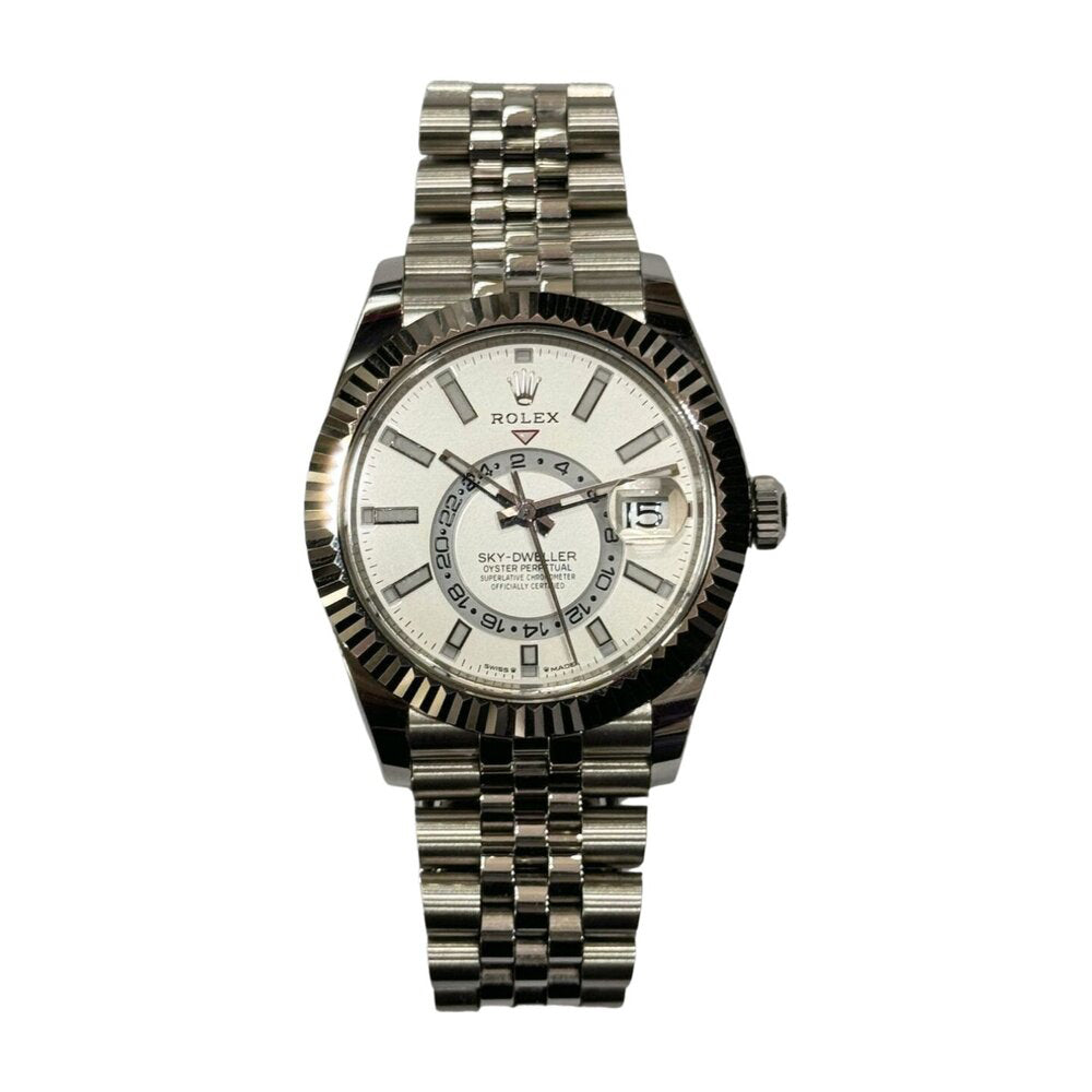 Rolex Sky-Dweller 42mm Steel and White Gold 336934 – White Dial