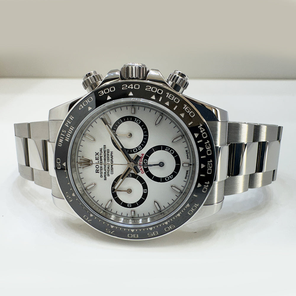Rolex Cosmograph Daytona 40mm Steel Ceramic Bezel 126500LN – White Dial