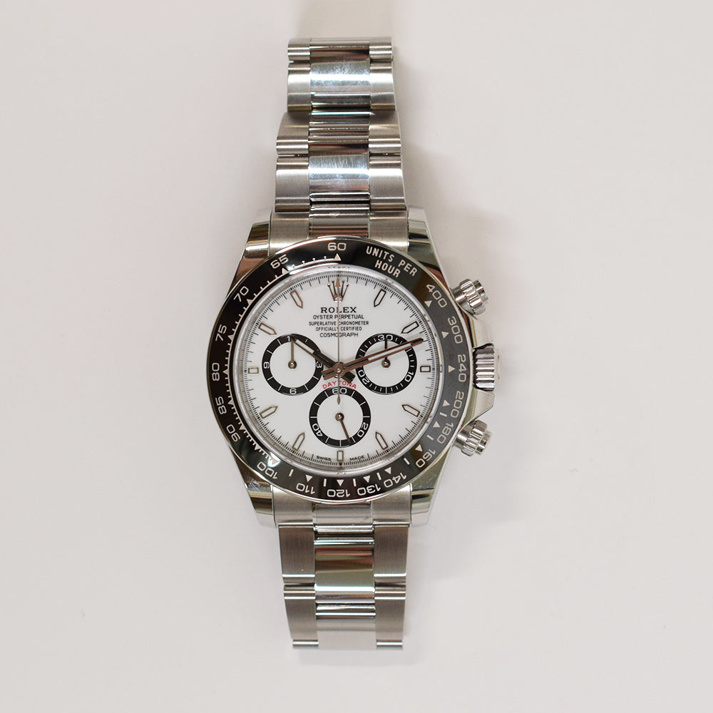 Rolex Cosmograph Daytona 40mm Steel Ceramic Bezel 126500LN – White Dial