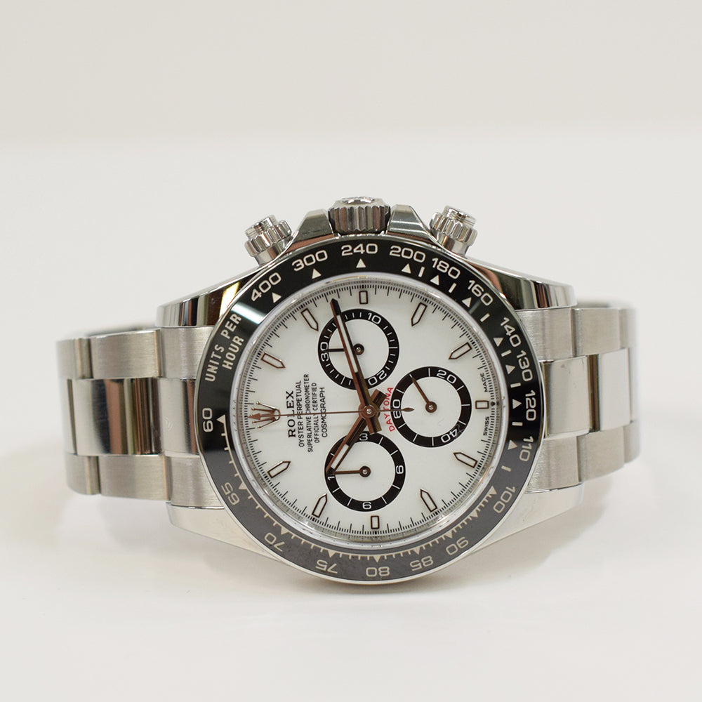 Rolex Cosmograph Daytona 40mm Steel Ceramic Bezel 126500LN – White Dial