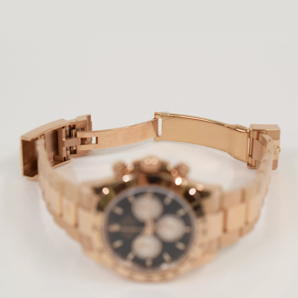 Rolex Cosmograph Daytona 40mm Everose Gold 126505 – Black Dial