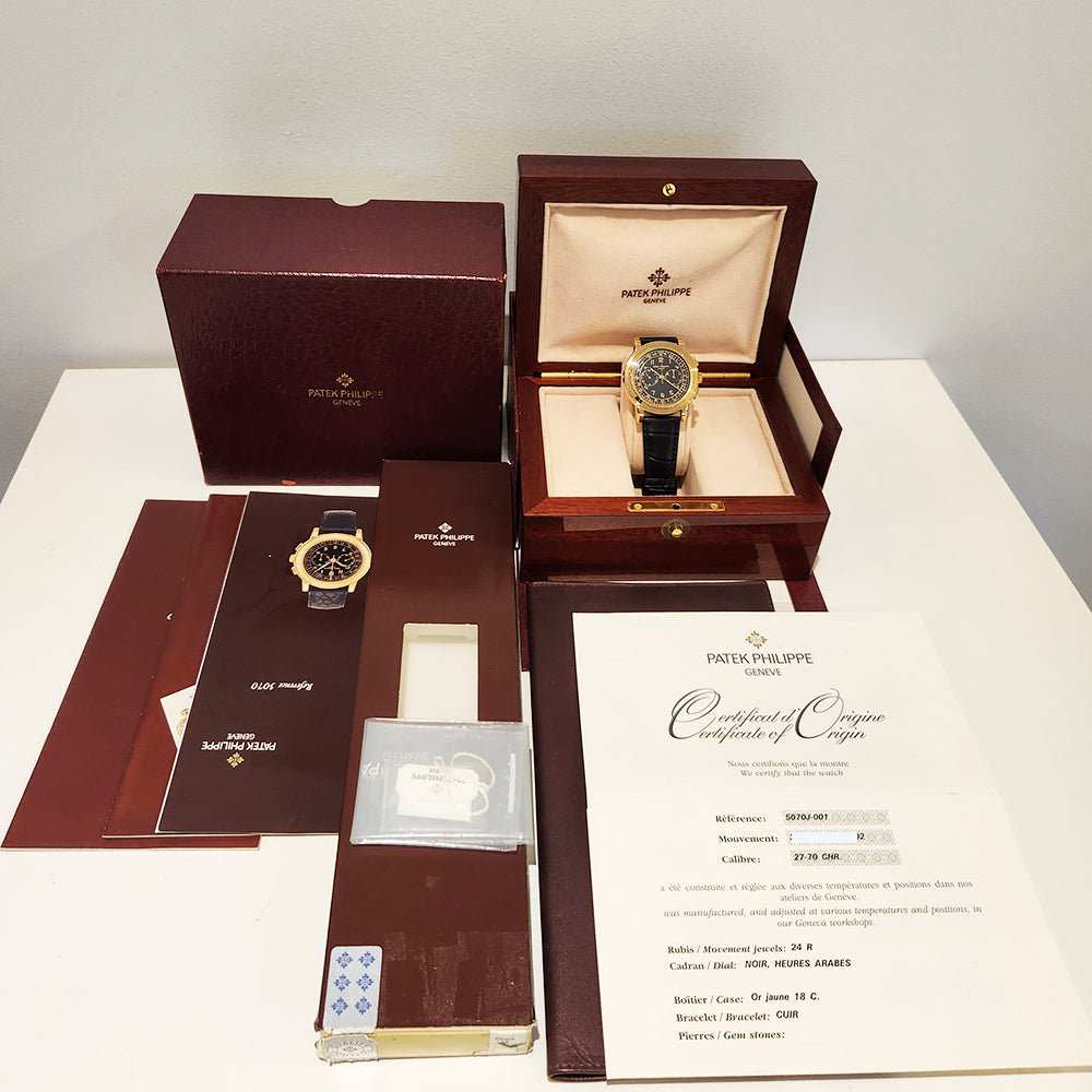 Patek Philippe Chronograph 42mm 5070J-001 – Black Dial