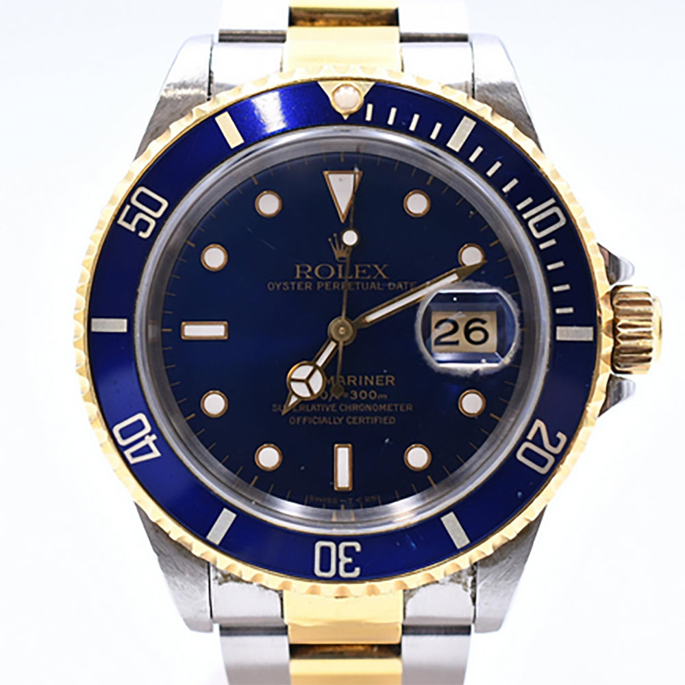 Rolex Submariner Date 40mm Steel and Yellow Gold 16613 – Blue Dial