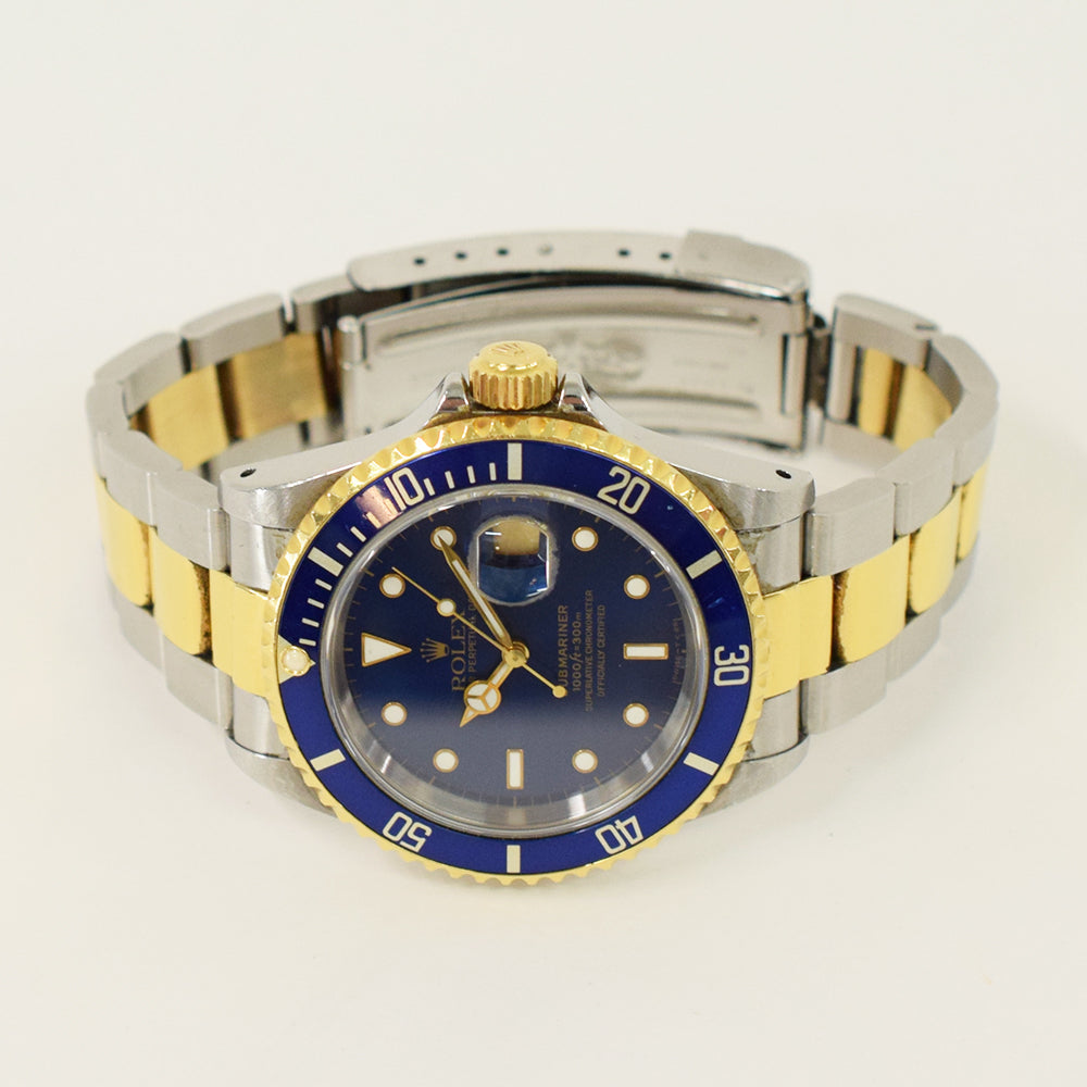 Rolex Submariner Date 40mm Steel and Yellow Gold 16613 – Blue Dial