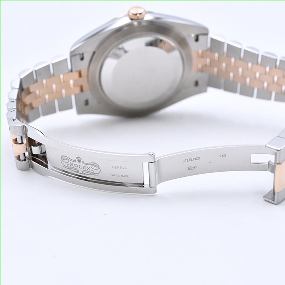 Rolex Datejust 41mm Steel and Everose Gold Fluted Bezel 126331 – Wimbledon Dial