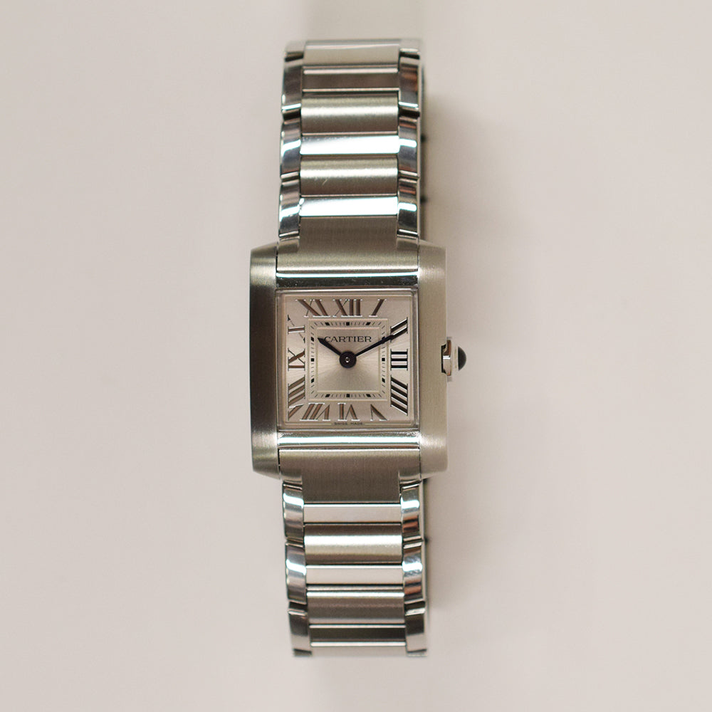 Cartier Tank Française Small 25.7mm x 21.2mm WSTA0065 – Silver Roman Dial